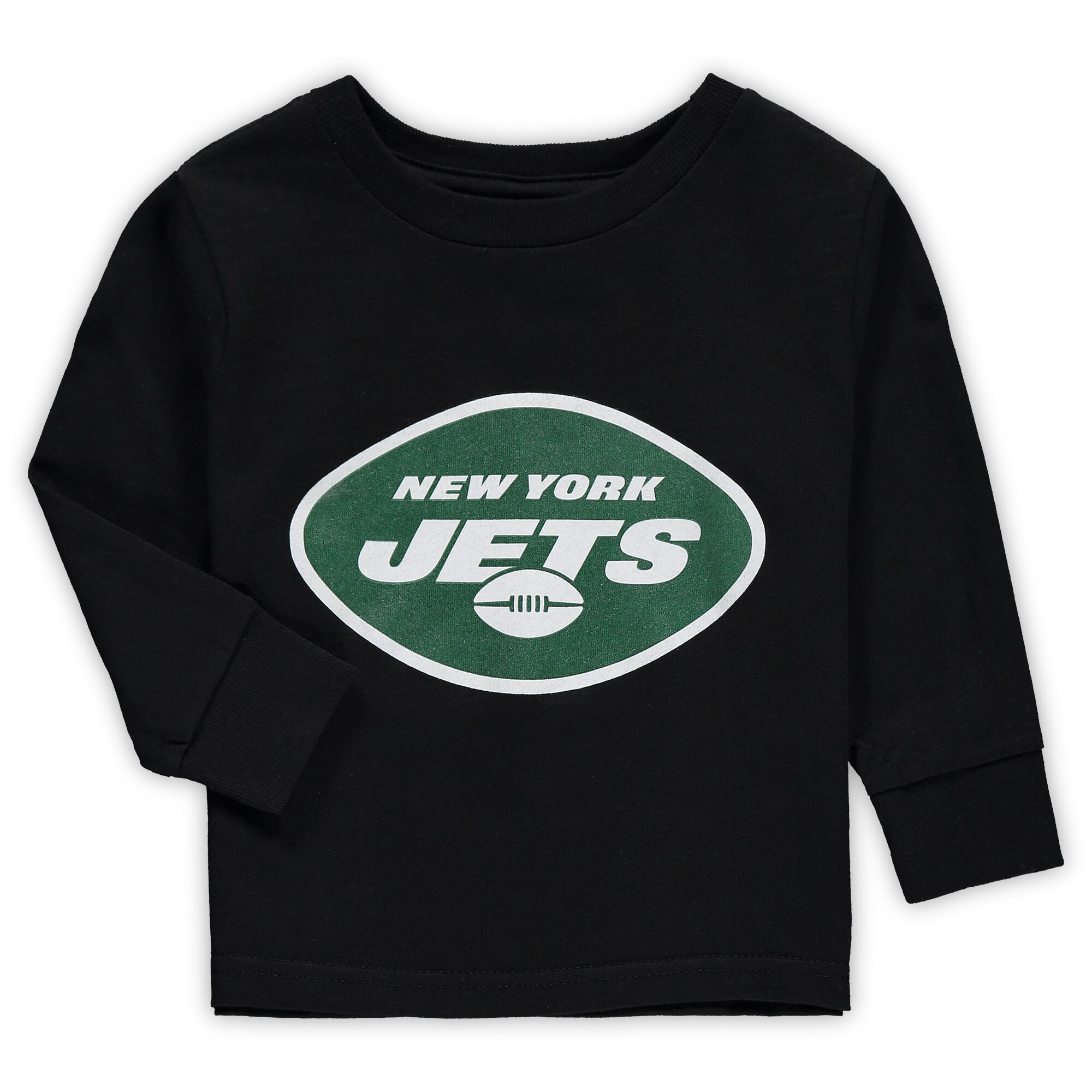 Toddler New York Jets Black Team Logo Long Sleeve T-Shirt | NFL Shop