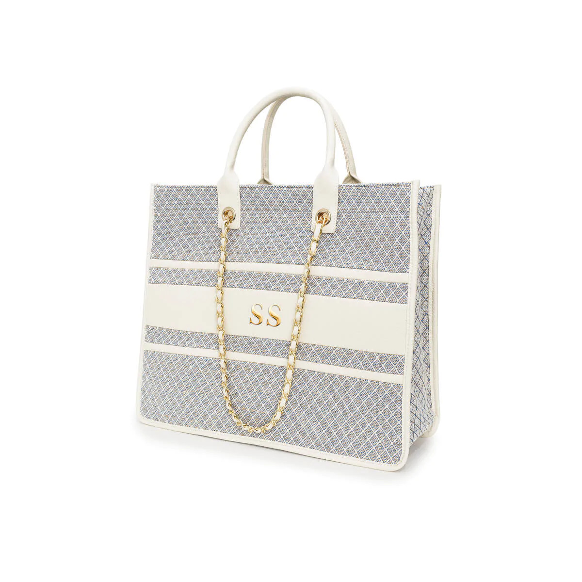 Navy Printed Resort Bag | Abbott Lyon