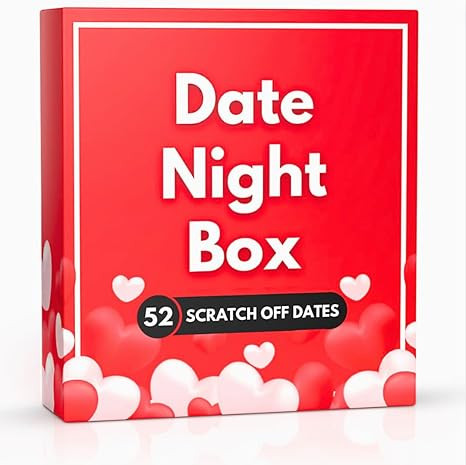 Date Night Box: 52 Fun & Adventurous Scratch-Off Date Ideas for Couples - Card Game for Husband, ... | Amazon (US)