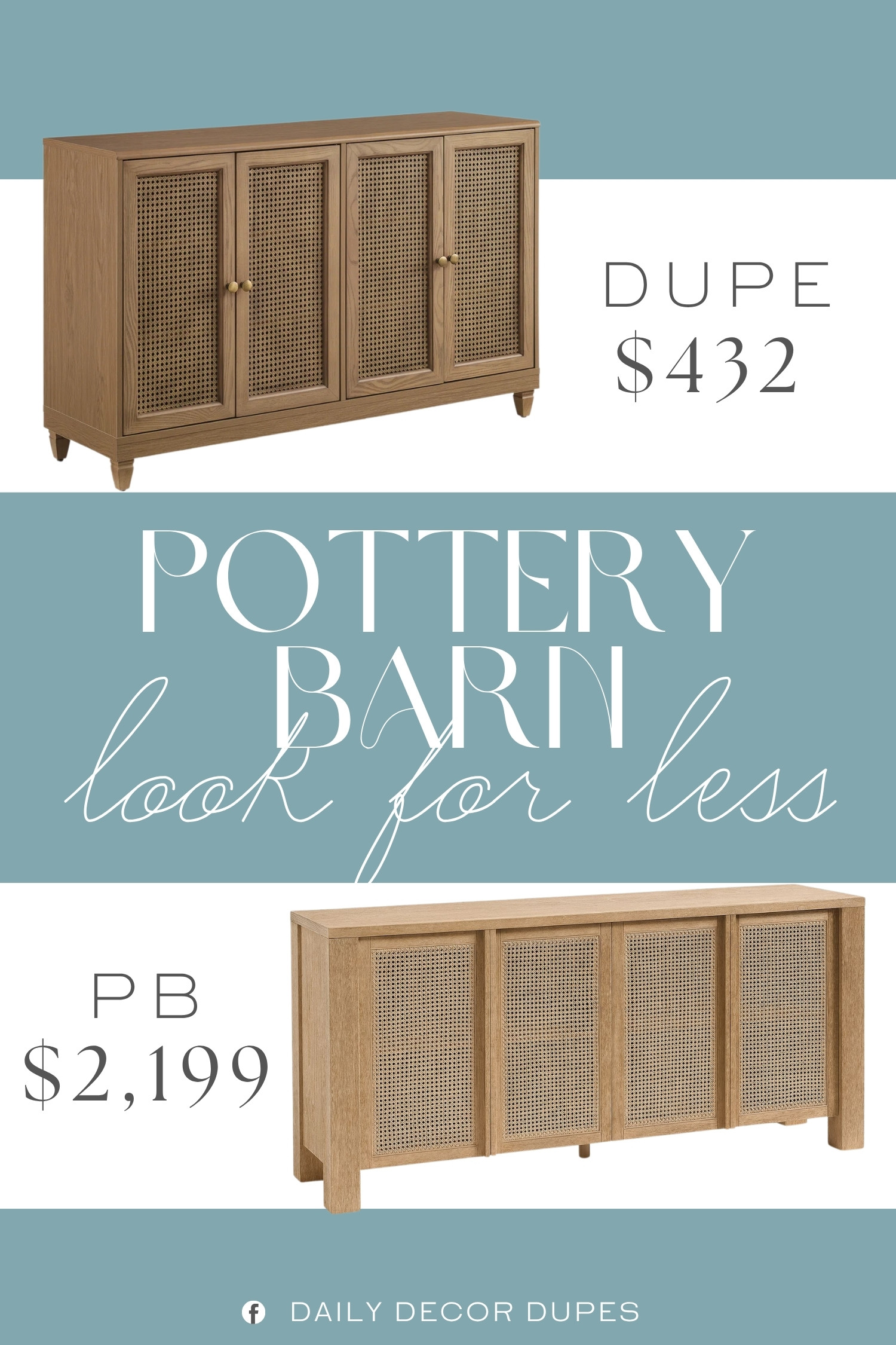 Cane furniture brings instant warmth and timeless character to a space. 🤎 The Pottery Barn Marina Cane Buffet features woven cane doors, a natural wood finish, and plenty of storage for serving pieces, dinnerware, linens, and entertaining essentials. This cane buffet cabinet works beautifully in a dining room, entryway, living room, or kitchen while adding texture and a relaxed, elevated feel. The natural materials and classic design pair effortlessly with coastal, organic modern, farmhouse, and transitional home decor. 🪵✨🏡

Home more affordable option find similar look for less budget friendly affordable cheap cheaper beautiful pretty. Clearance sale coupon code discount code promo code luxury Inspo inspiration inspired by idea ideas Love like these? I share multiple every day in my FB group.
#PotteryBarnInspired #MarinaCaneBuffet #CaneBuffet #CaneCabinet #CaneFurniture #BuffetCabinet #DiningRoomFurniture #NaturalWoodFurniture 

 #LTKHome