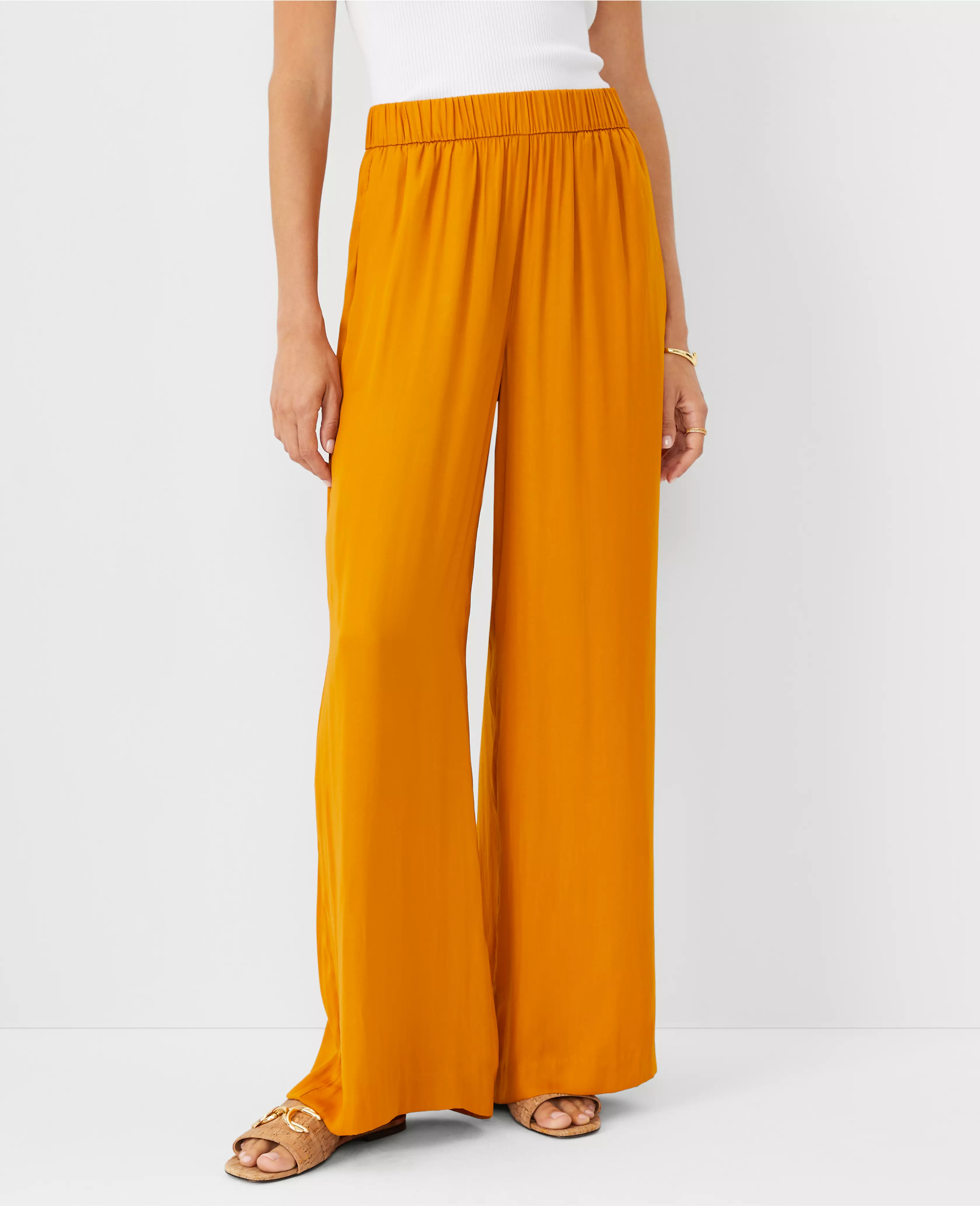 The Petite Easy Palazzo Pant | Ann Taylor