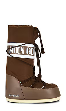 MOON BOOT Icon Nylon Boot in Shitake from Revolve.com | Revolve Clothing (Global)