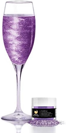 Purple BREW GLITTER Edible Glitter For Wine, Cocktails, Champagne, Drinks & Beverages | 4 Grams |... | Amazon (US)