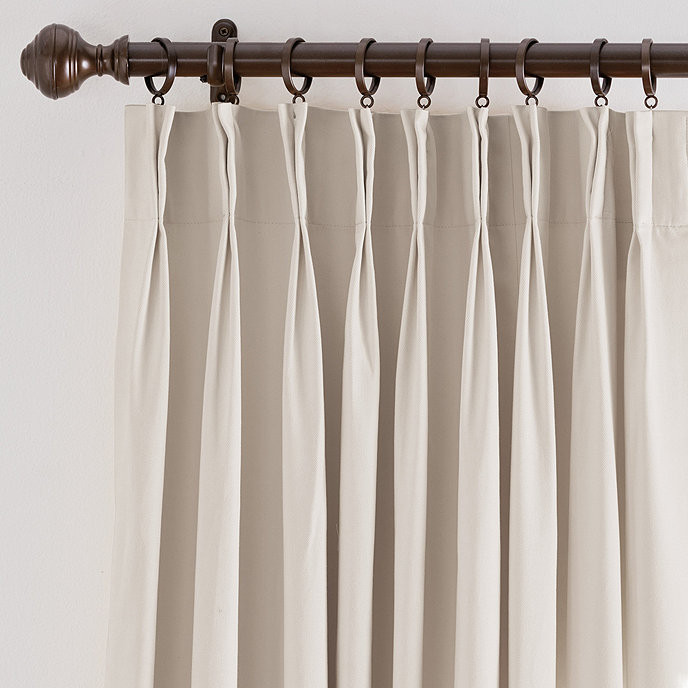Set of 2 Double Pinch Pleat 48inW Custom Panels | Ballard Designs | Ballard Designs, Inc.