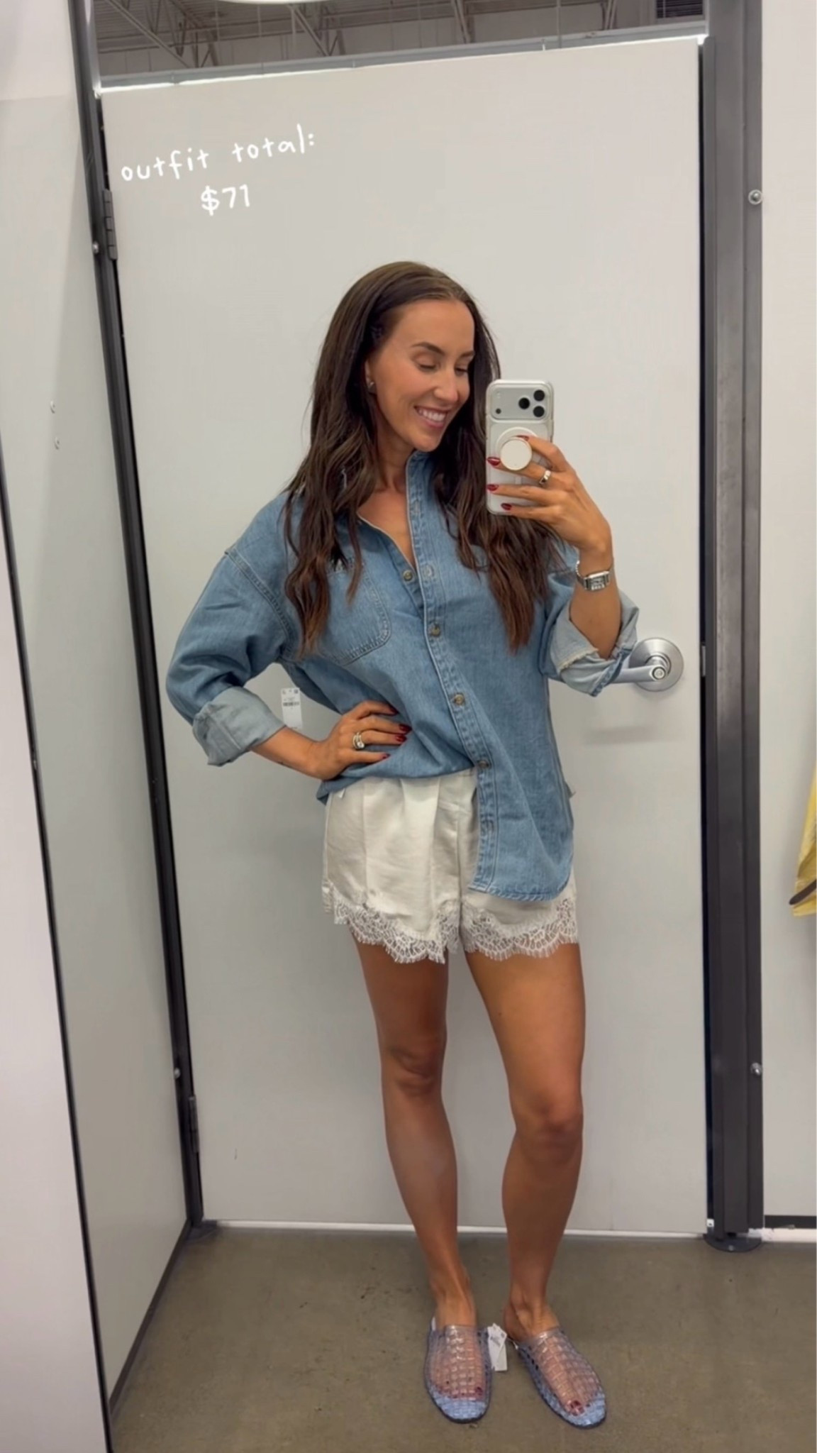 $20 lace shorts from Old Navy!! 

Top: S
Shorts: S

#LTKootd #LTKmomlife #LTKSaleAlert
