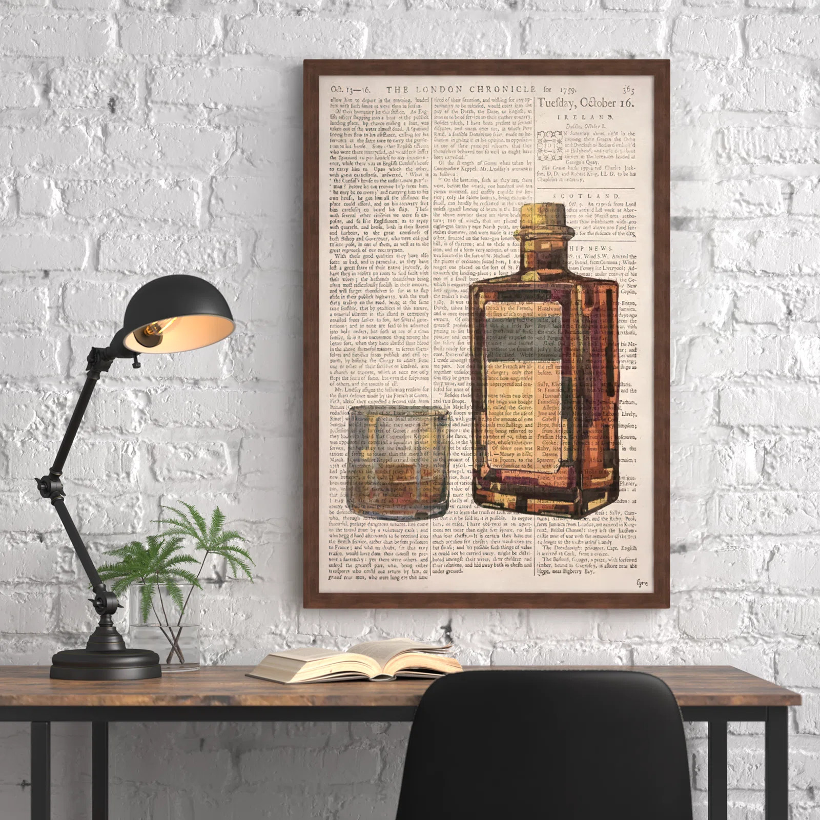 Williston Forge Bourbon Temptation by Eyre Tarner - Picture Frame Print on Paper & Reviews | Wayf... | Wayfair North America