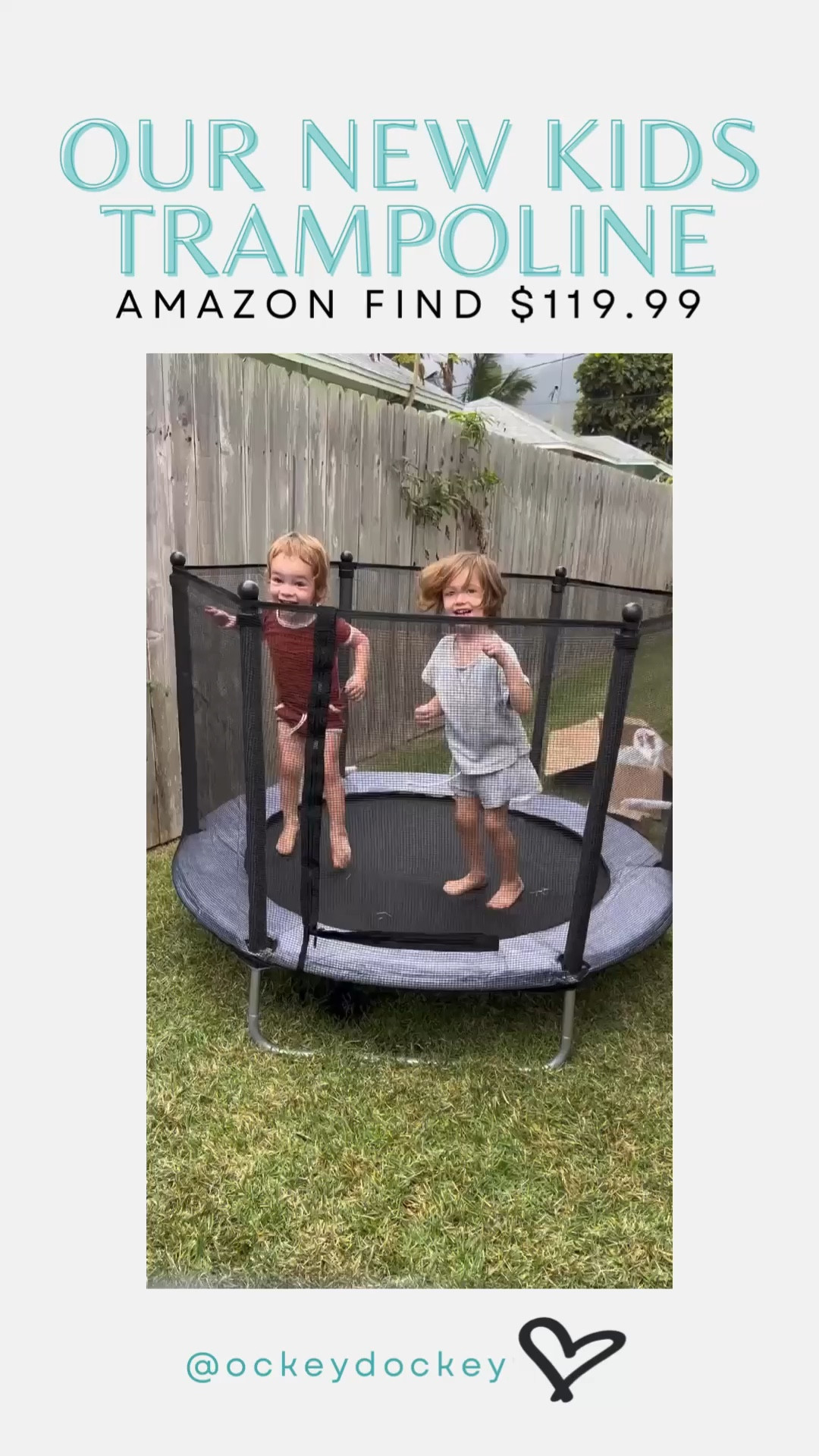 Our new kids trampoline! They are having so much fun with this. 

From Amazon! 