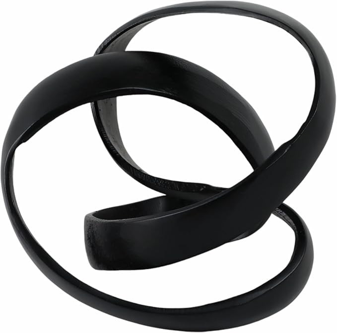 Metal Decorative Object – Minimalist Shelves & Coffee Table Decor – Aluminum Knot Sculpture M... | Amazon (US)