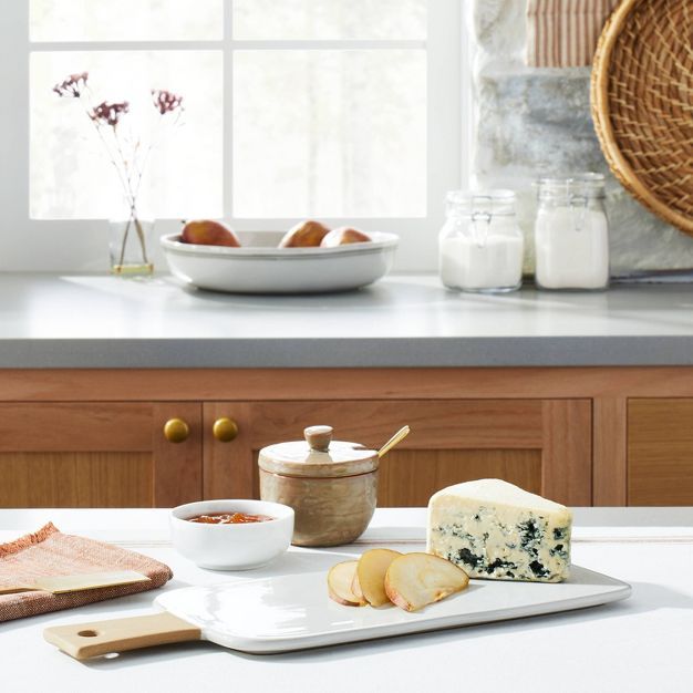 Glazed Stoneware Paddle Serve Board - Hearth & Hand™ with Magnolia | Target