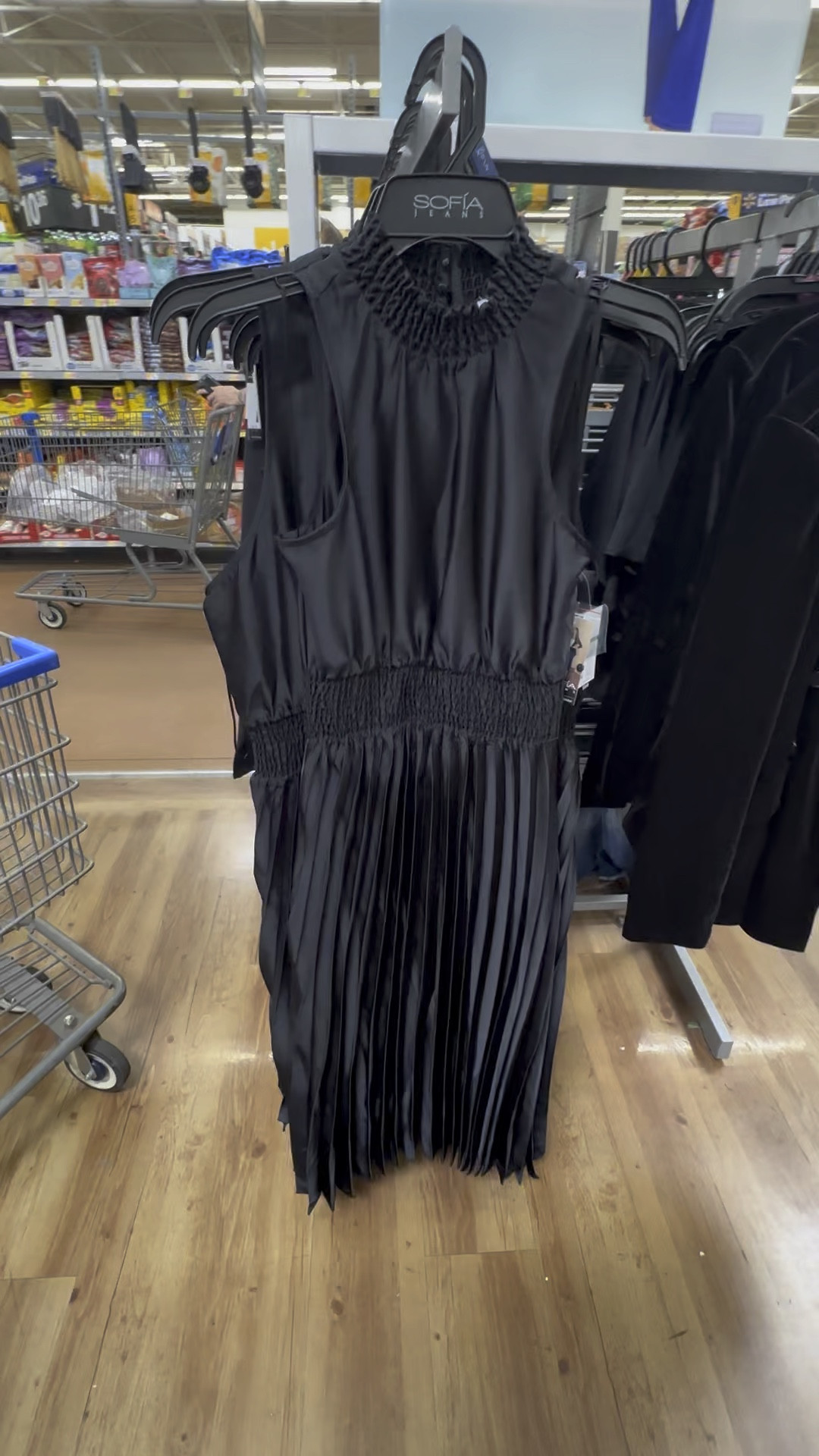 Ok Walmart has stepped up their game! This is a beautiful black and silky dress perfect for the holidays with a matching coat! 

#LTKsalealert #LTKHolidaySale #LTKparties