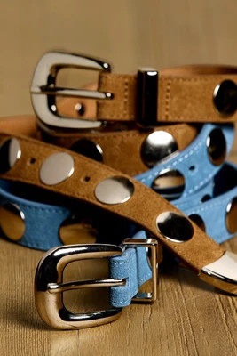 EVEREVE Brett Studded Suede Belt - Brett Studded Suede Belt | Shop.app