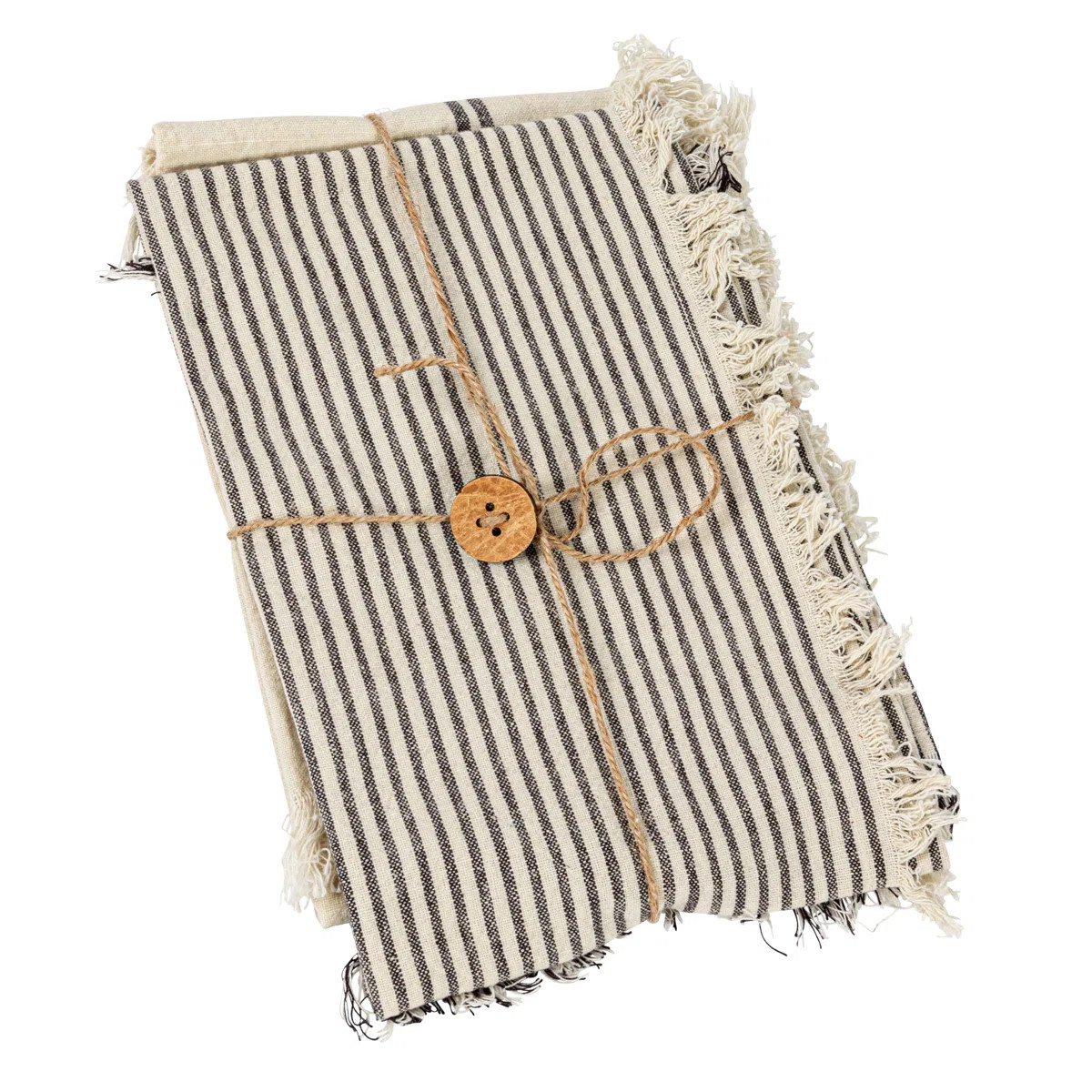 Cotton Stripe Tea Towel Kitchen Towel | Birch Lane