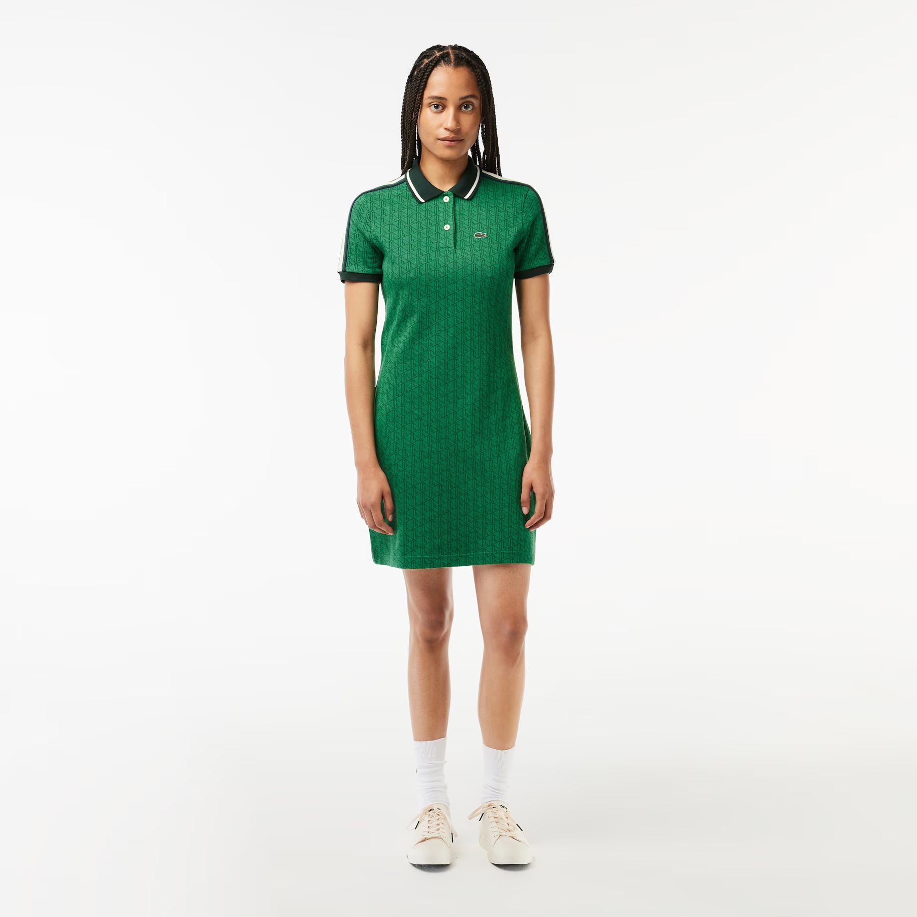 Women's Slim Fit Monogram Jacquard Dress | Lacoste (US)