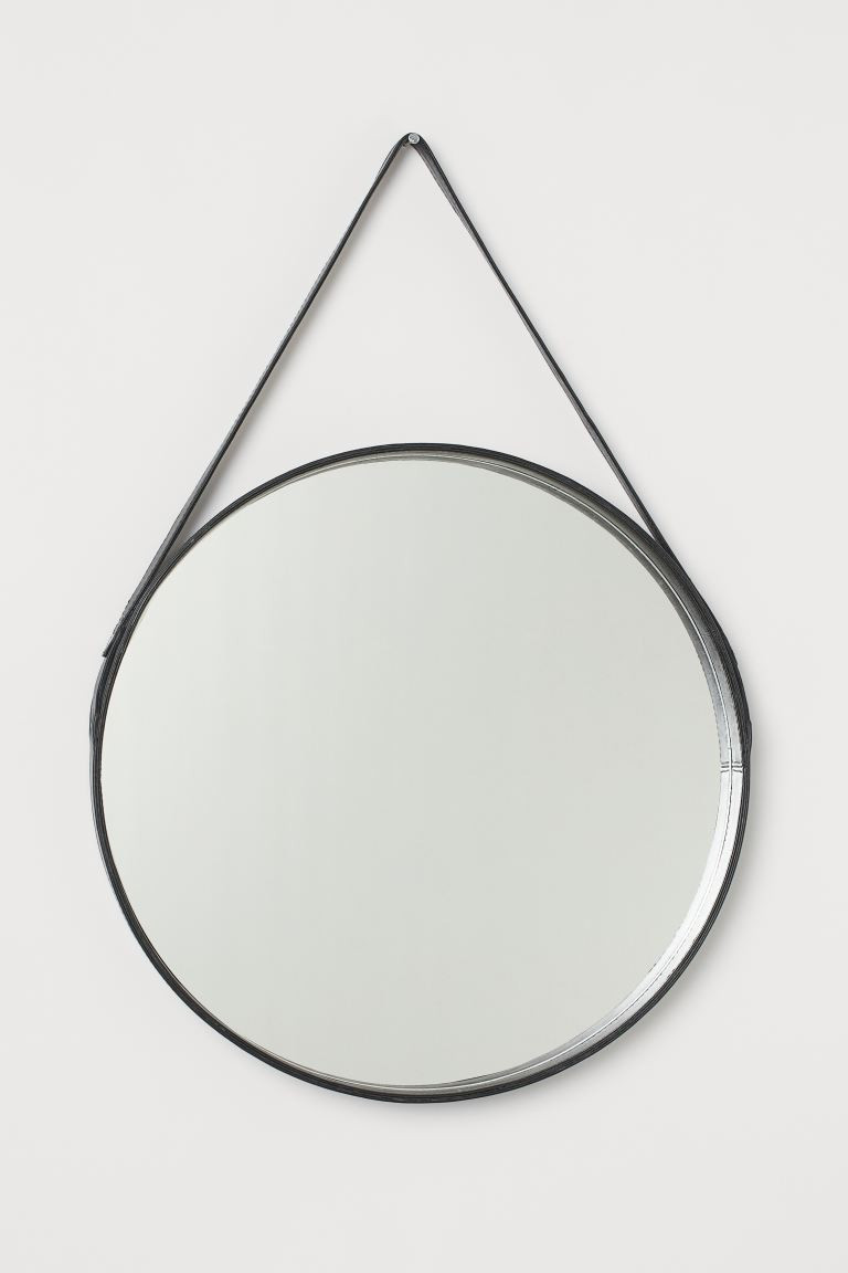 Round leather strap mirror | H&M (UK, MY, IN, SG, PH, TW, HK)