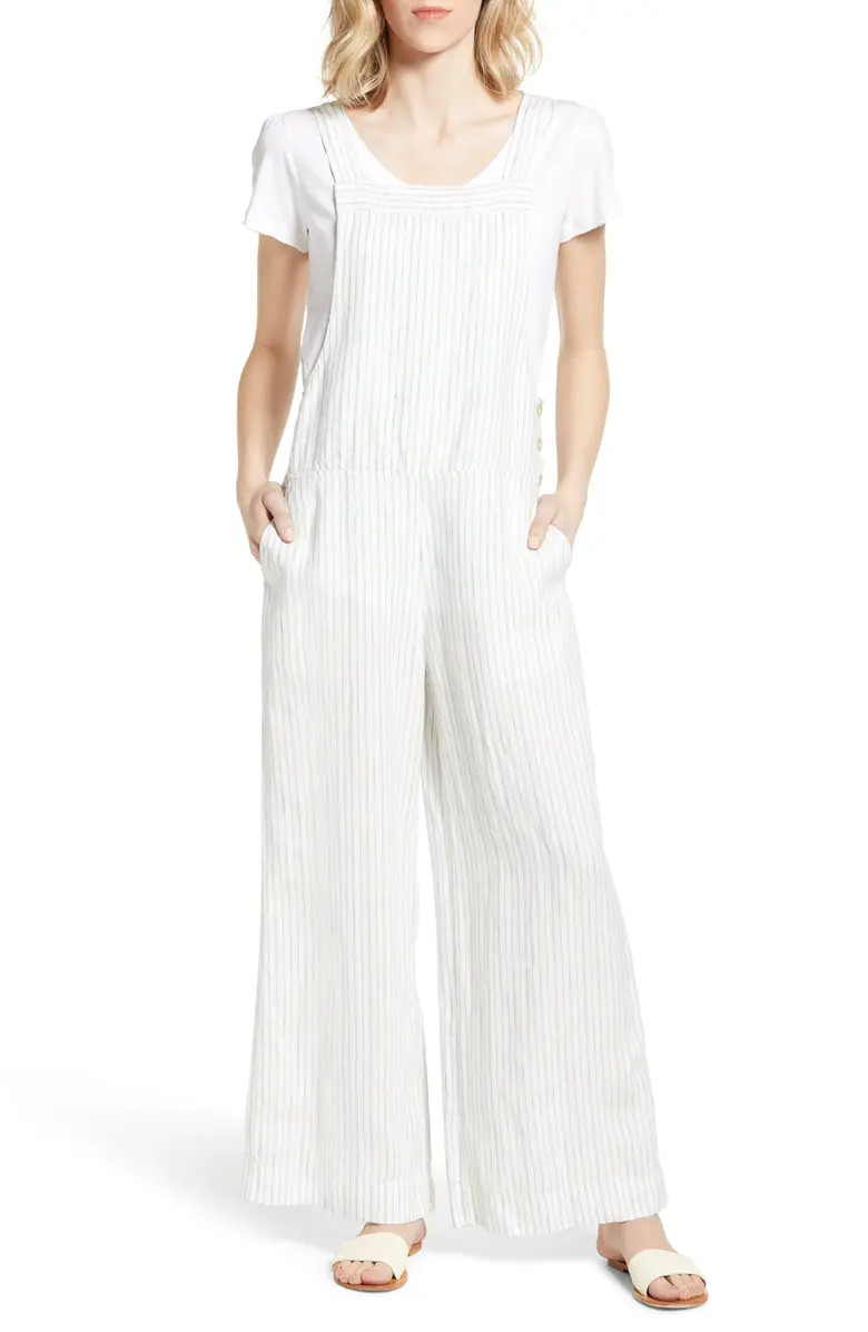 Wales Stripe Linen Overalls | Nordstrom