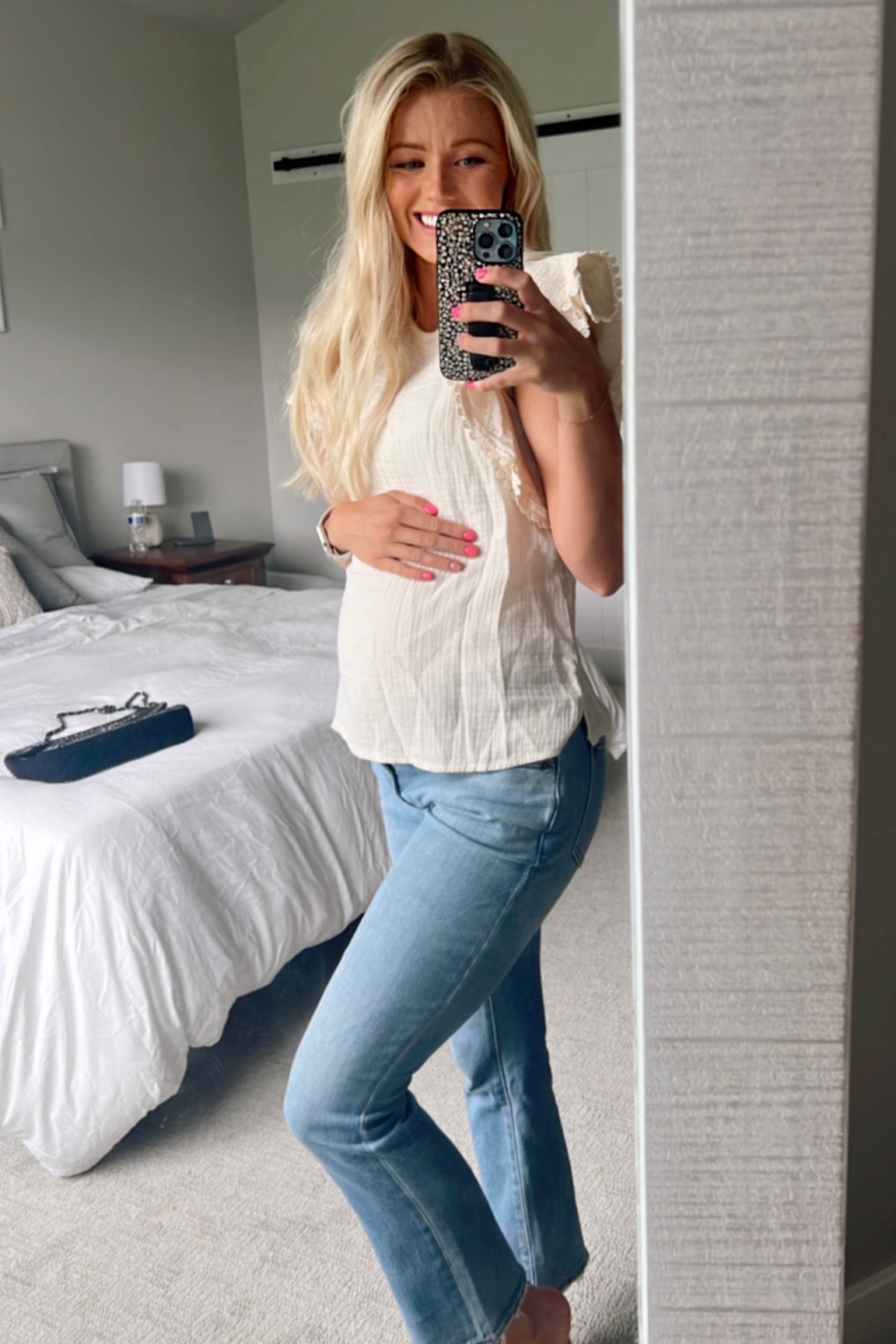 The comfiest maternity jeans!! 

#LTKbump