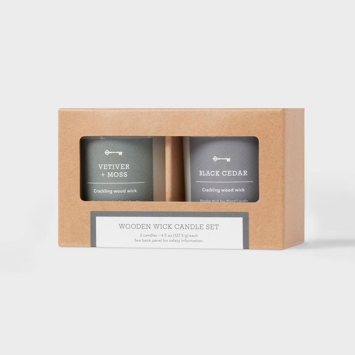 9 Set of 2 Glasses Gift Vetiver + Moss and Black Cedar - Threshold™ | Target