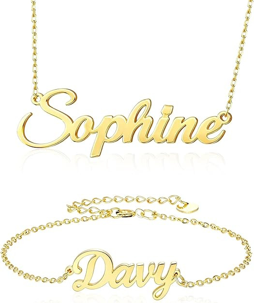 Personalized Name Necklace - A simple yet unique piece of women's jewelry, it is an excellent gif... | Amazon (US)