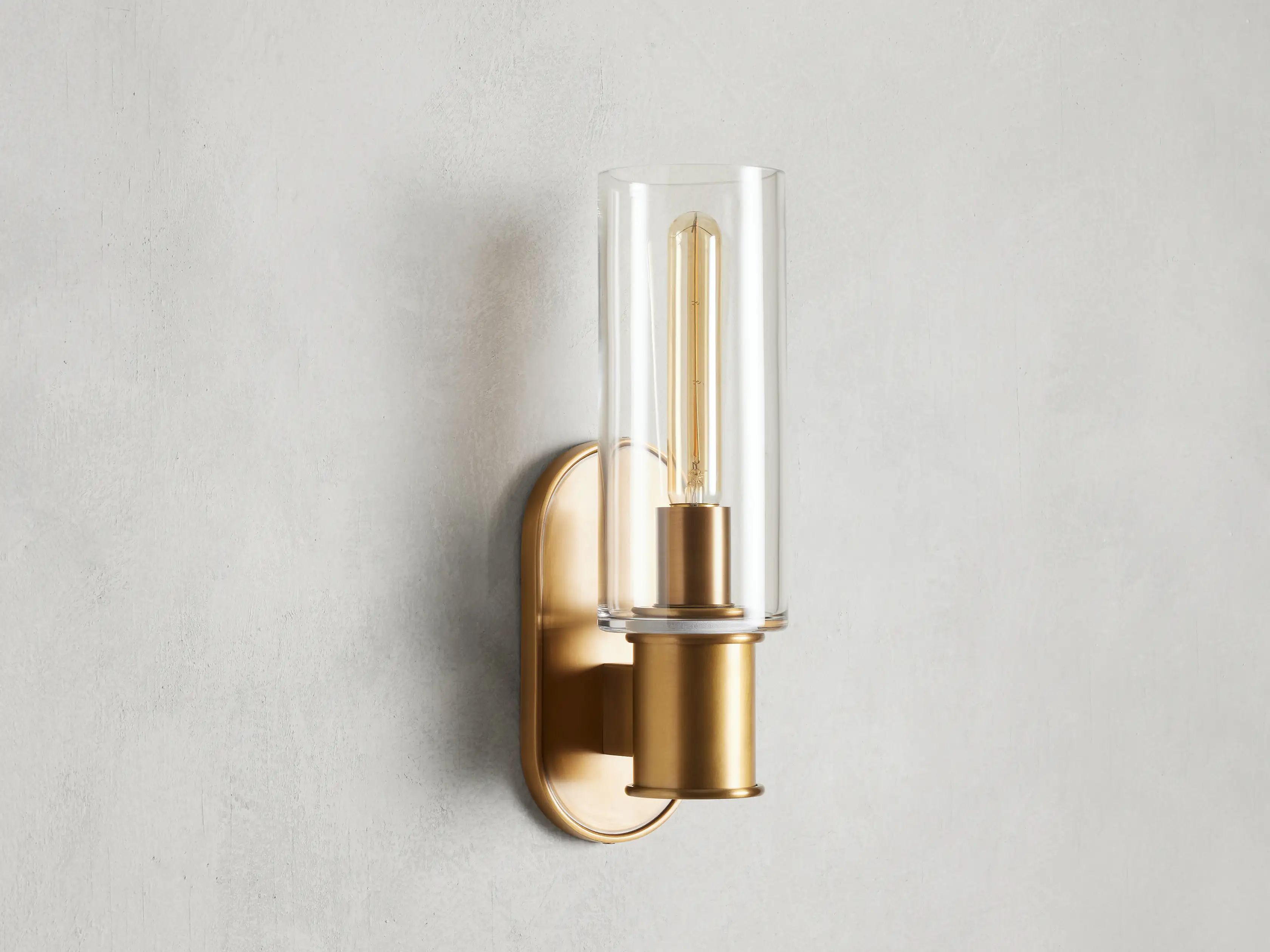 Harlin Wall Sconce in Clear | Arhaus