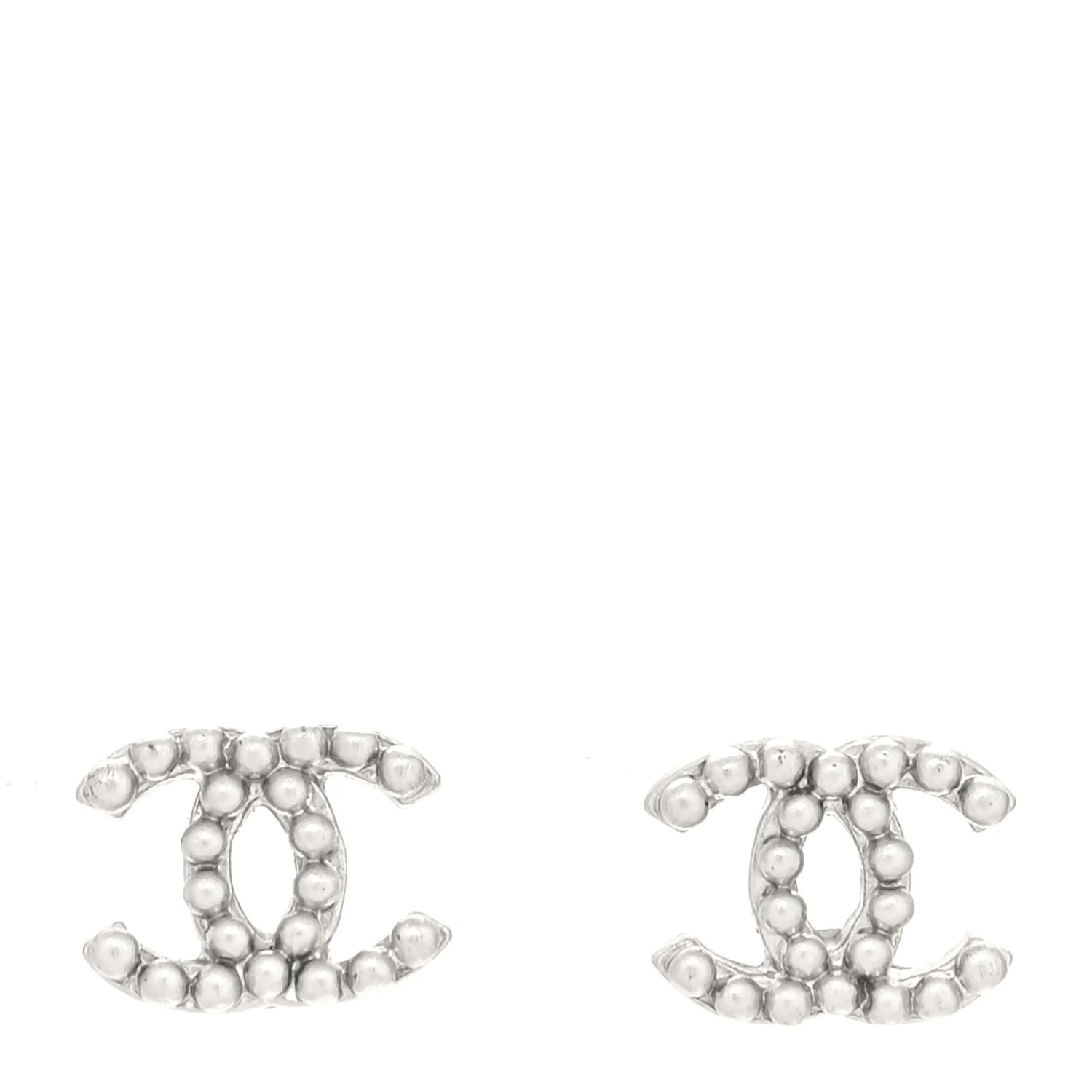 CHANEL CC Earrings Silver | FASHIONPHILE (US)