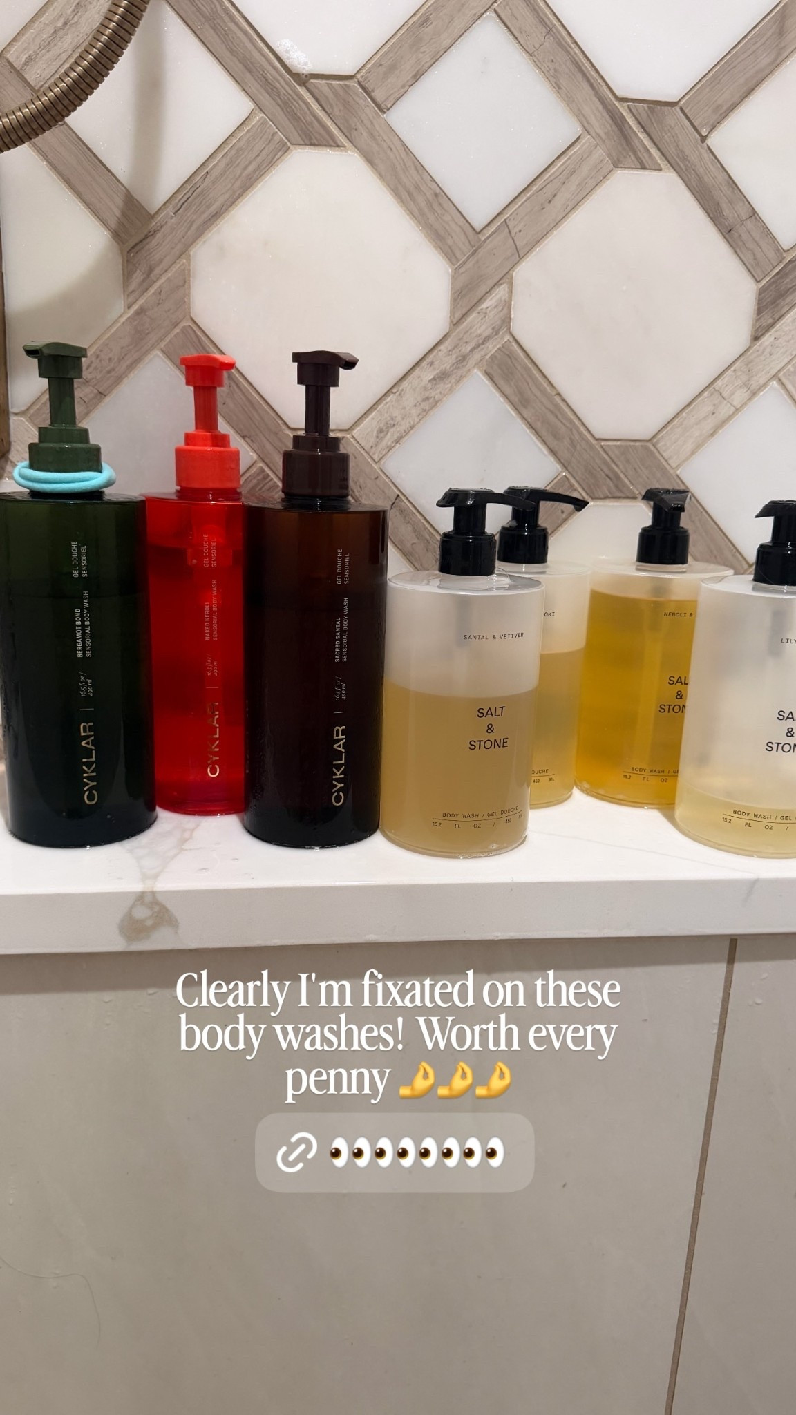 Clearly I'm fixated on these
body washes! Worth every penny 🤌🤌🤌