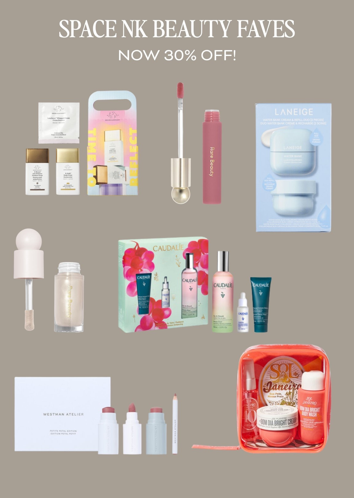 Space NK Beauty Faves now 30% off!


Skin care / drunk elephant / laneige / rare beauty 

#LTKbeauty #LTKsale
