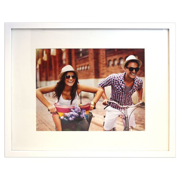 11" x 14" Matted Wood Frame White - Room Essentials™ | Target