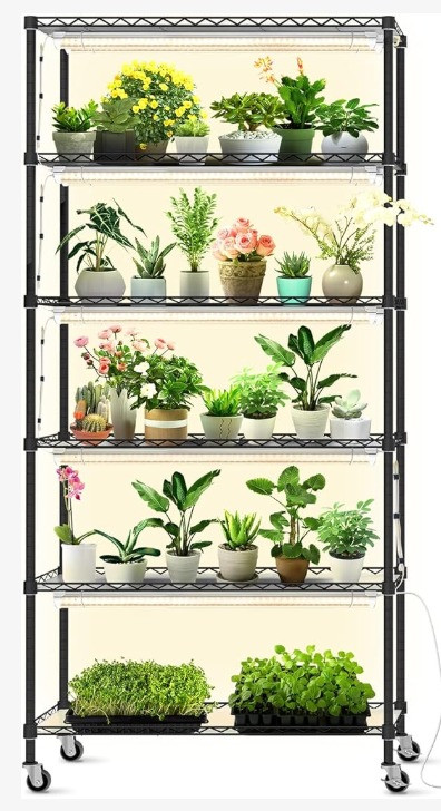 Spring Seed Starting is just around the corner! This seed starting shelf comes with grow lights and plenty of space to grow your favorite plants for the gardening season! 

 #LTKSeasonal #LTKHome