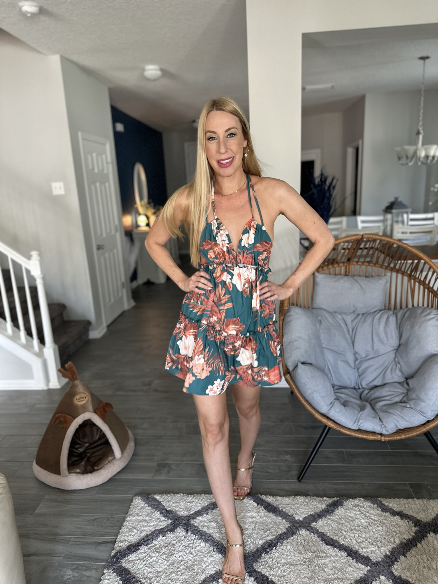 Definitely a cute beach dress 👗 
Wearing size small
🩵 fits great and has lots of stretch 

#LTKstyletip #LTKtravel #LTKfindsunder50