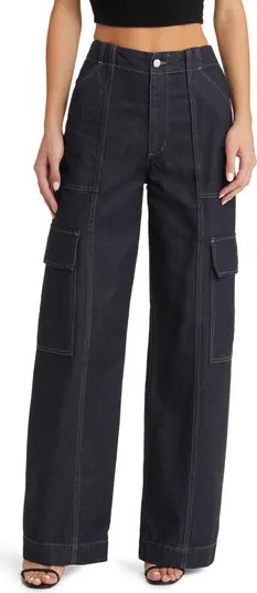 AG x EmRata Amia Wide Leg Cargo Jeans | Nordstromrack | Nordstrom Rack