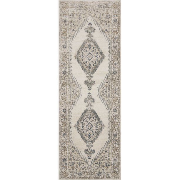 Loloi II Teagan Oriental Oatmeal / Ivory Area Rug - Walmart.com | Walmart (US)