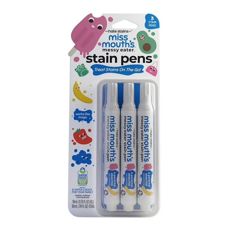 Miss Mouth's Messy Eater Stain Treater Pens for Baby & Kids, 3 Pack, Newborn & Baby Essentials, S... | Walmart (US)