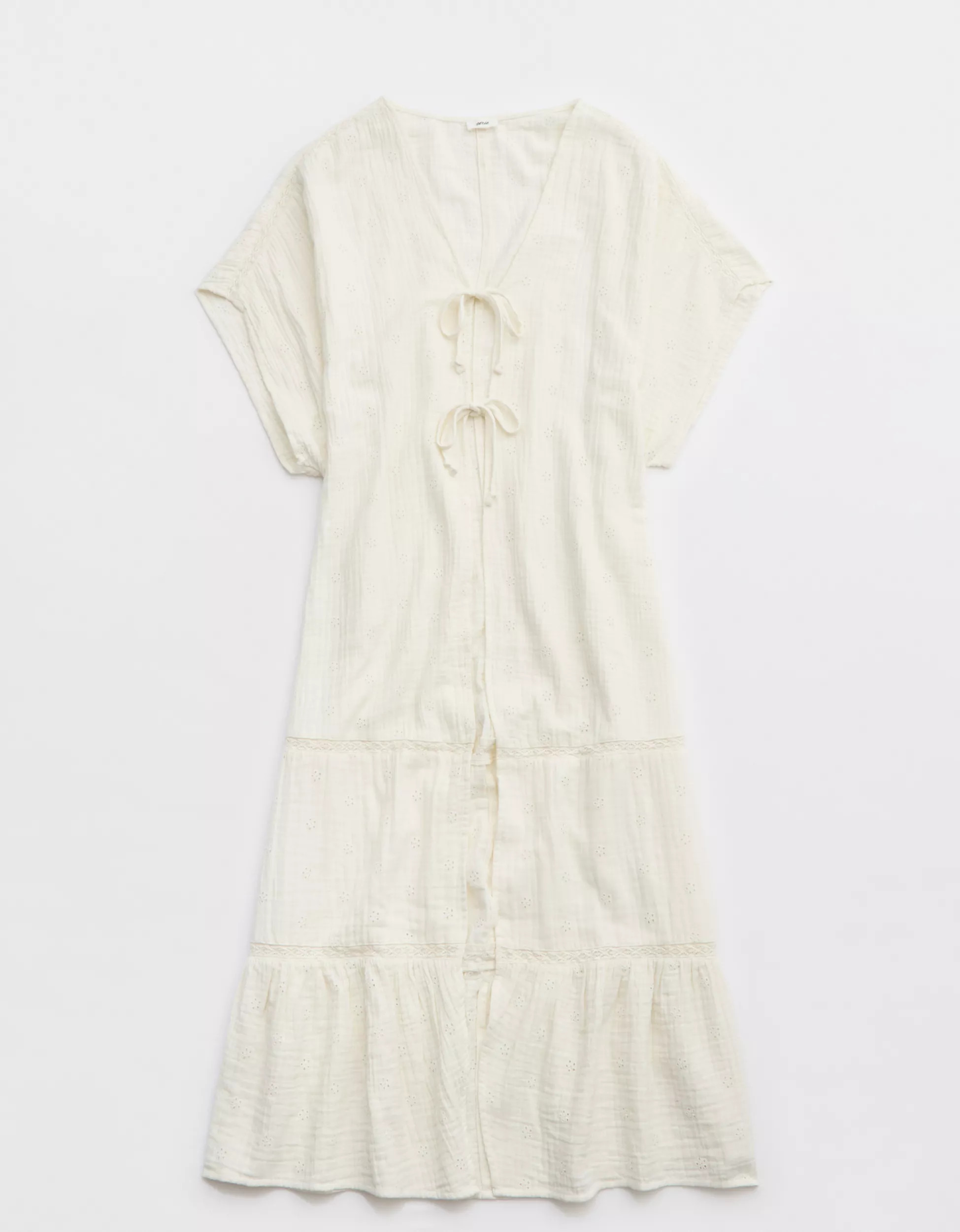 Aerie Tiered Ruffle Maxi Cape | Aerie