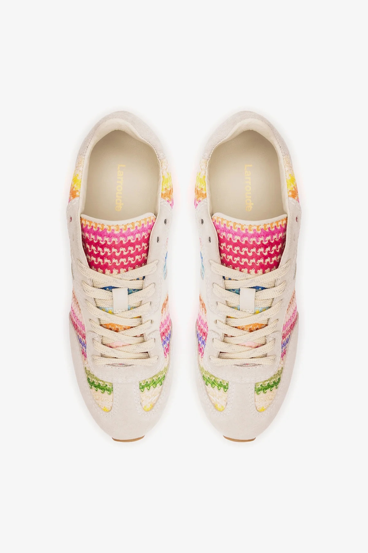Stella Sneaker Rainbow Raffia | Larroude