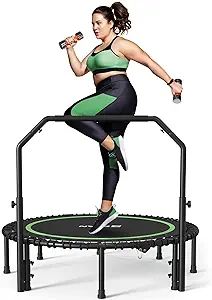 BCAN 450/550 LBS Foldable Mini Trampoline, 40"/48"/50" Fitness Trampoline with Bungees, U/T Shape... | Amazon (US)