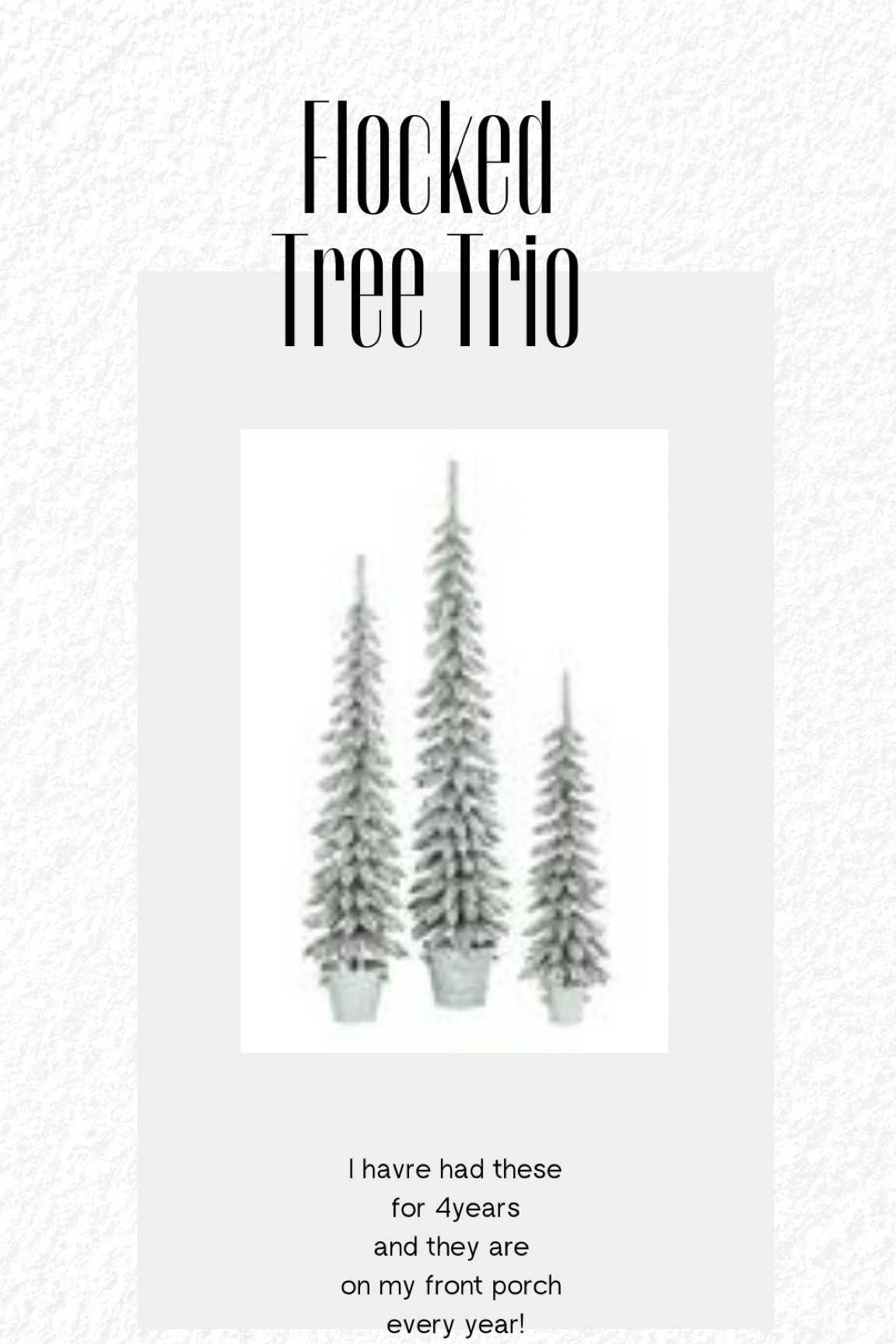 Love this Christmas tree trio for my front porch! They would look gorgeous in a large hearth as well! 

#LTKSeasonal #LTKHoliday