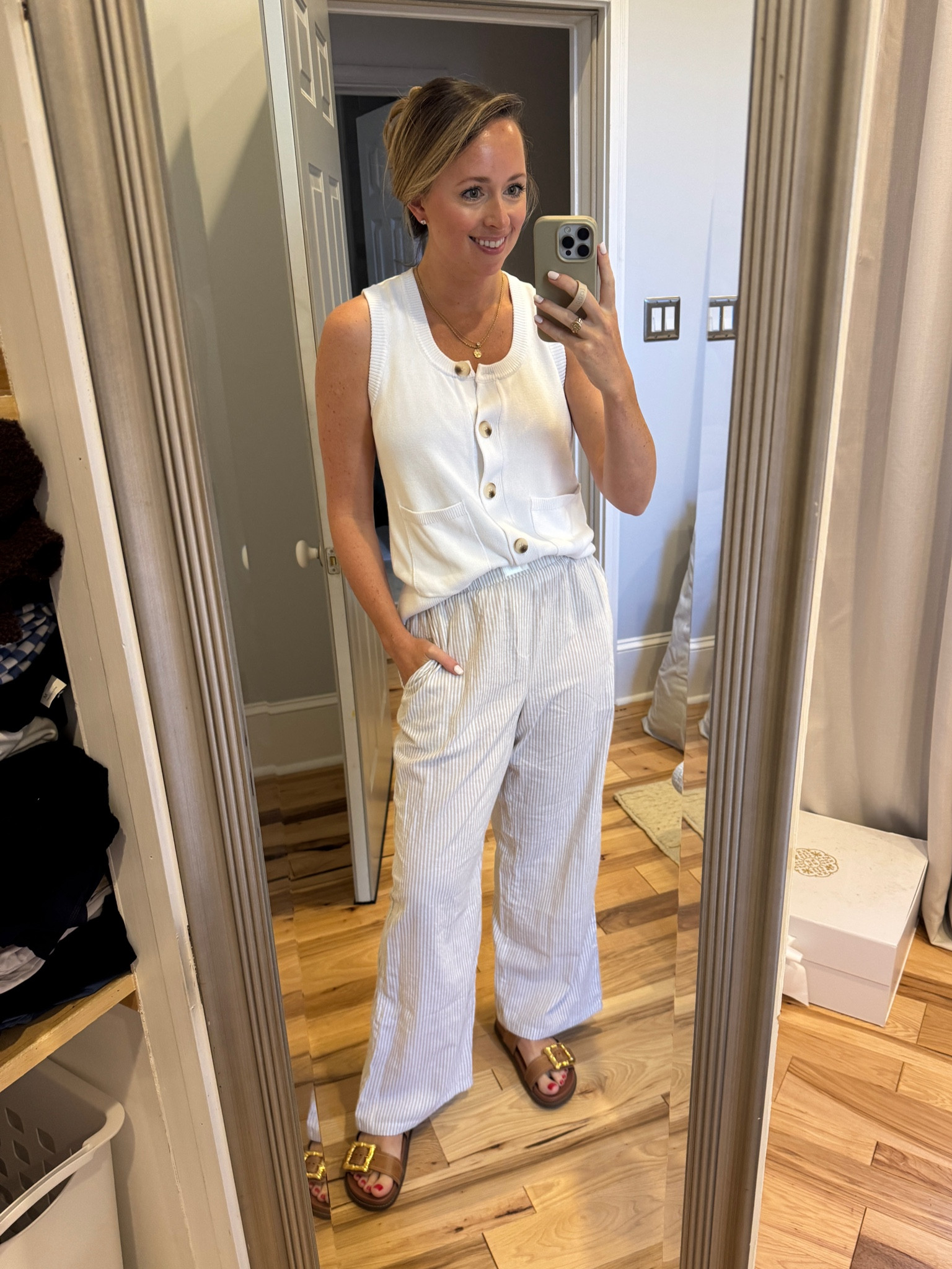 Loving the pj pant trend! TTS

#LTKStyleTip #LTKSeasonal #LTKFindsUnder50