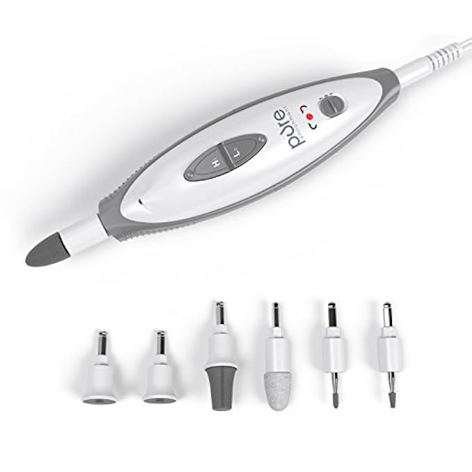 PureNails 7-piece Professional Manicure & Pedicure System - Powerful Electric Nail Drill for Salon-q | Amazon (US)