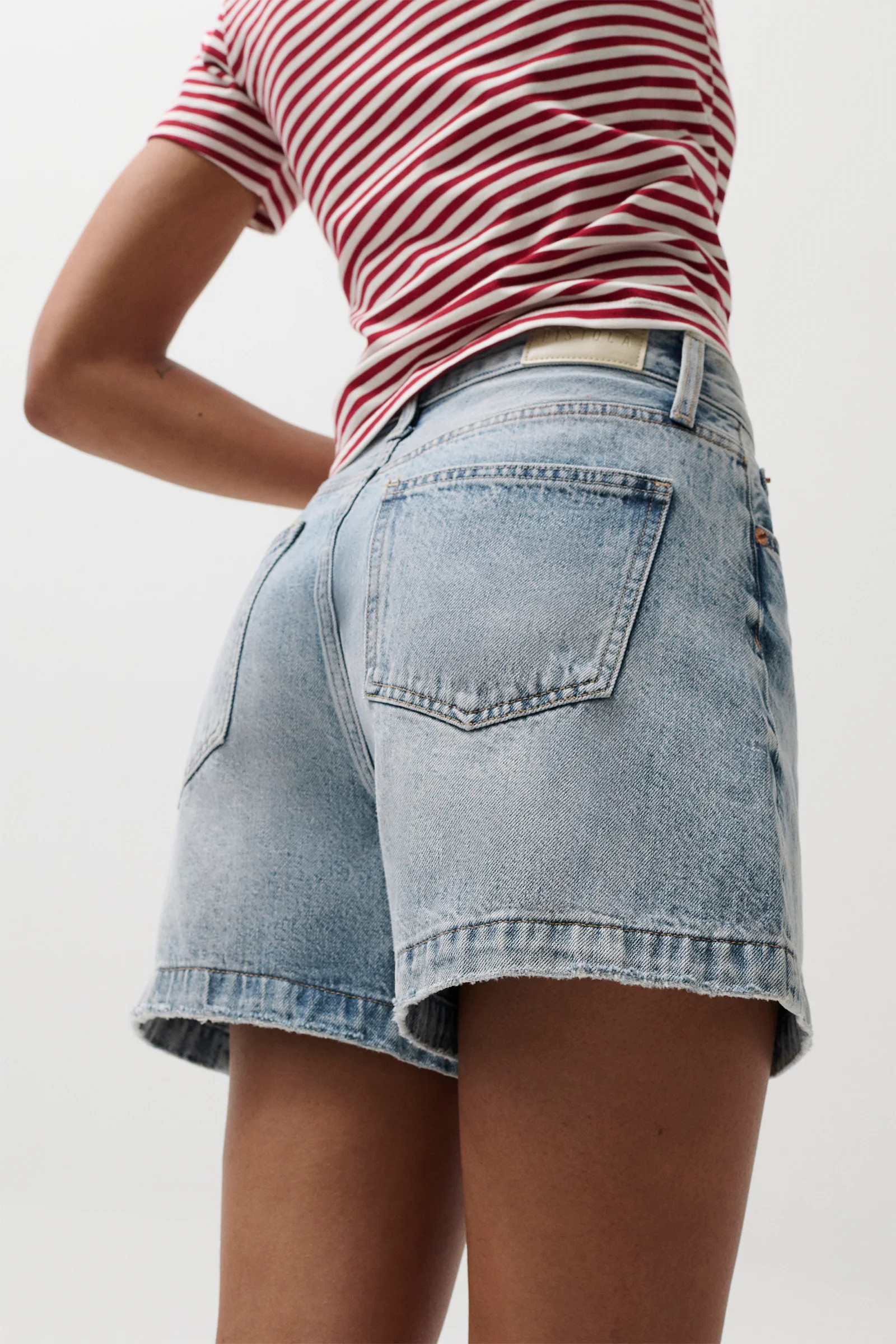 Saige High Rise A-Line Short - Yellow | Pistola Denim