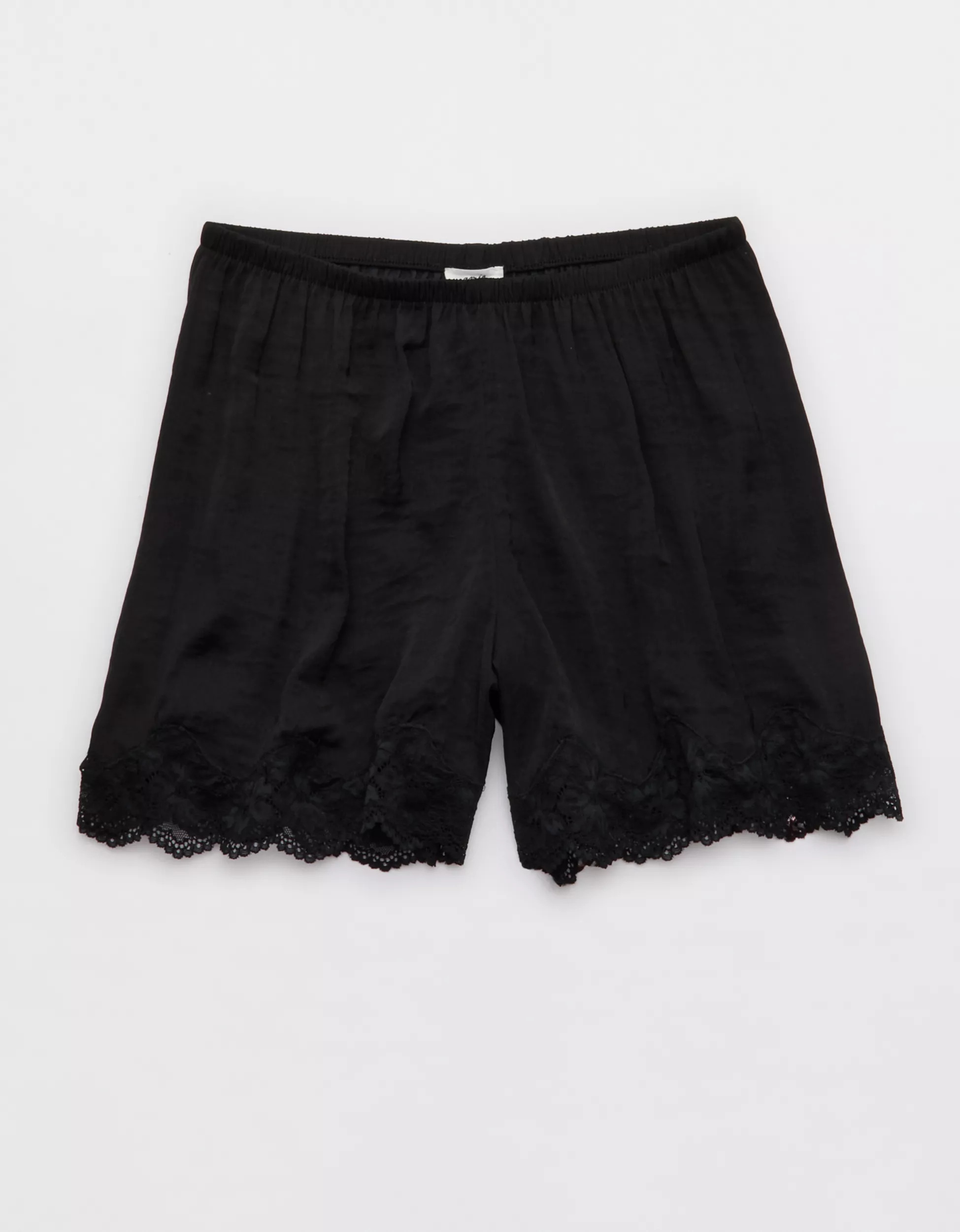 Aerie Night Out Satin Lace Boxer | American Eagle Outfitters (US & CA)