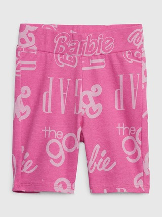 Gap × Barbie™ Toddler Organic Cotton Logo Bike Shorts | Gap (CA)