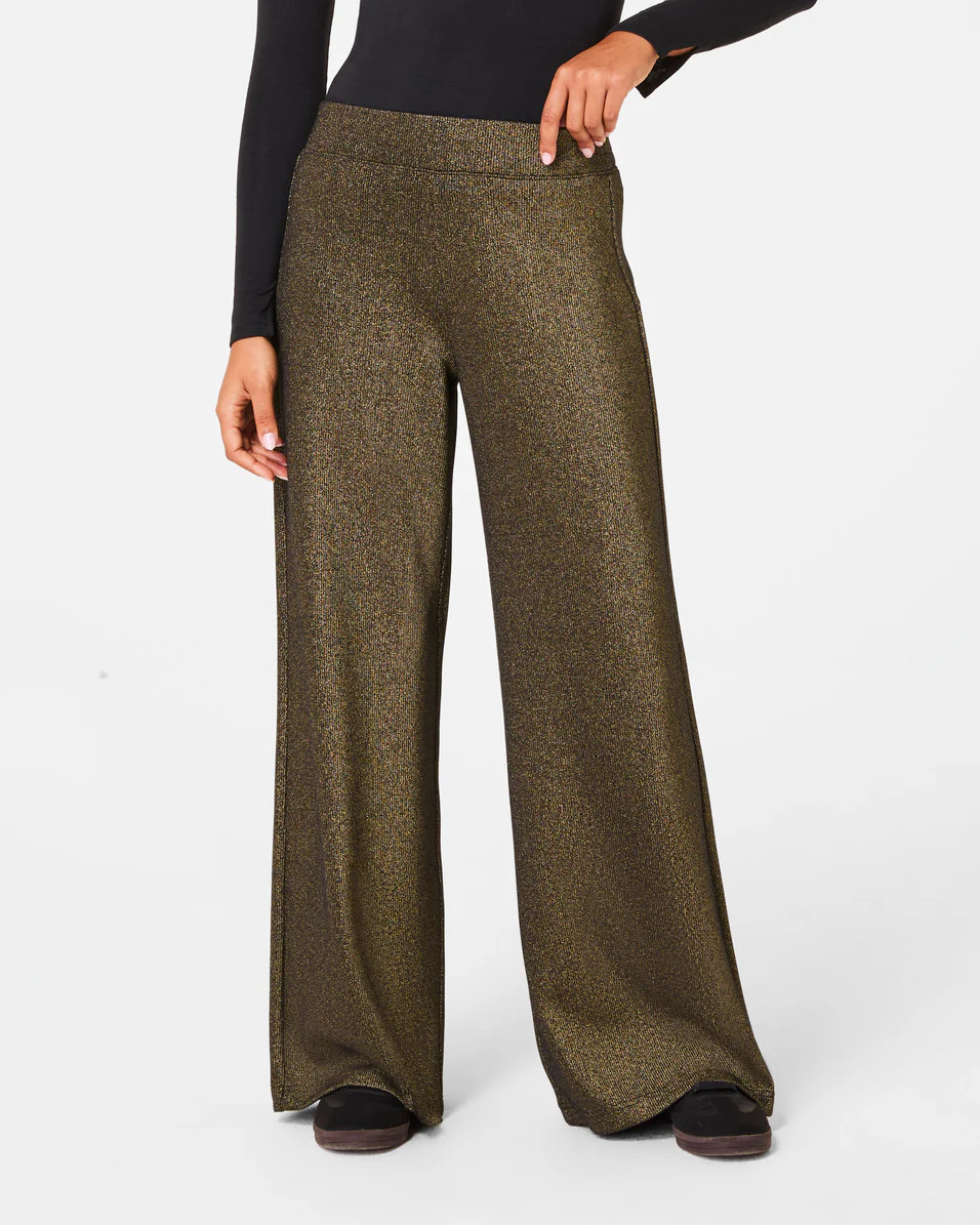 SPANX® AirEssentials Wide Leg Pant with Shimmer | Spanx