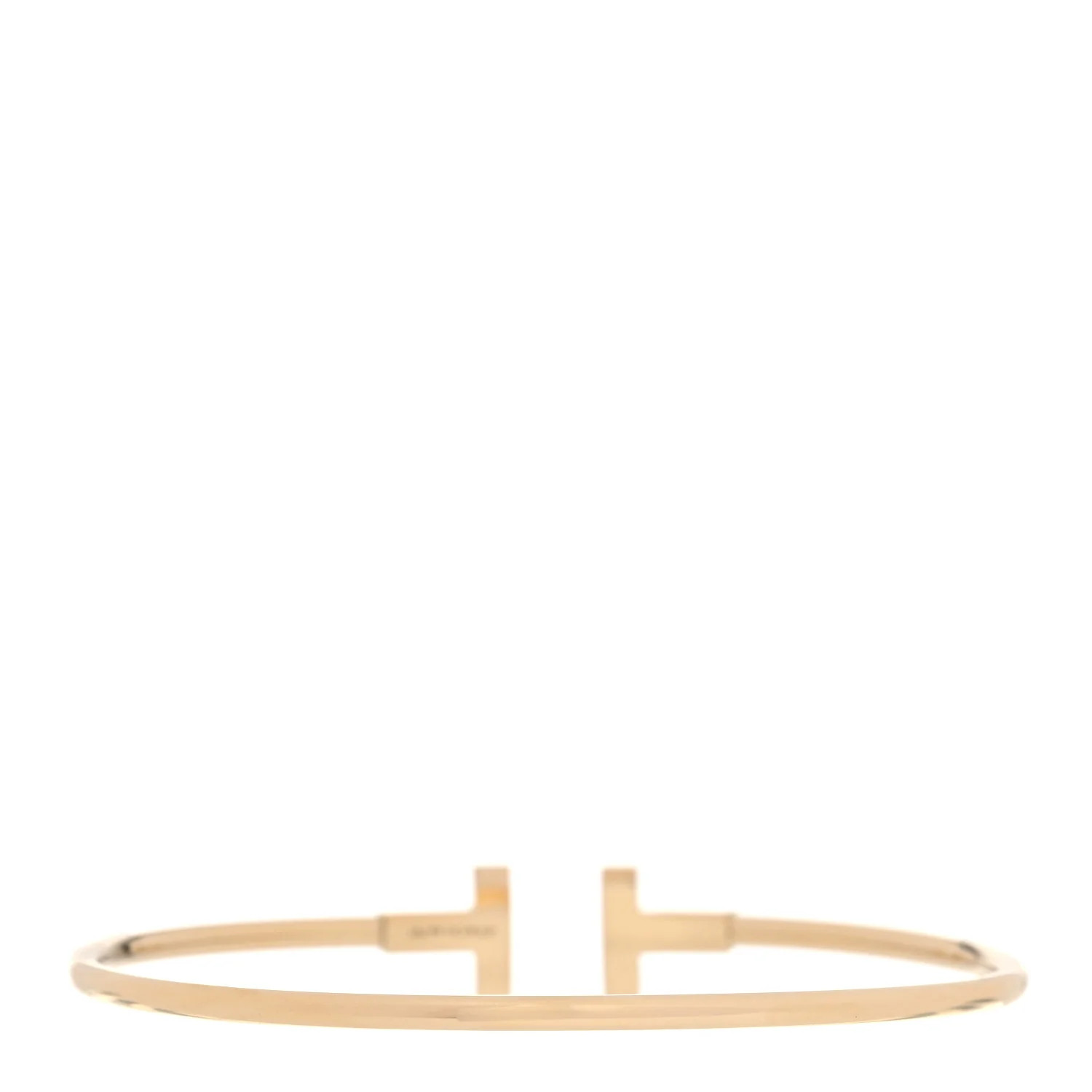 TIFFANY 18K Yellow Gold T Wire Bracelet | FASHIONPHILE | FASHIONPHILE (US)