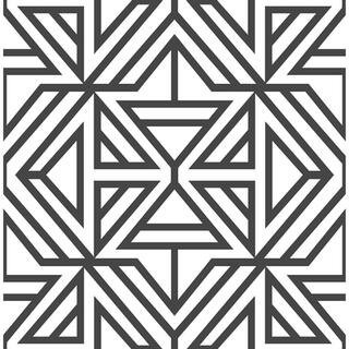 NuWallpaper Black Linear Peel & Stick Wallpaper in Black/White | 20.5" x 18ft | Michaels® | Michaels Stores