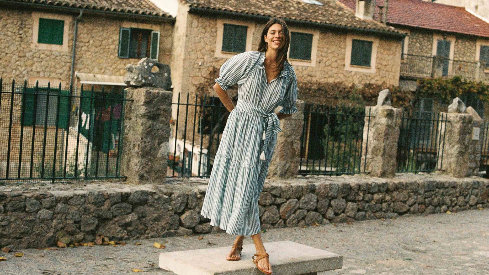 Shop Mille - Zoe Dress in Calais Stripe | Mille