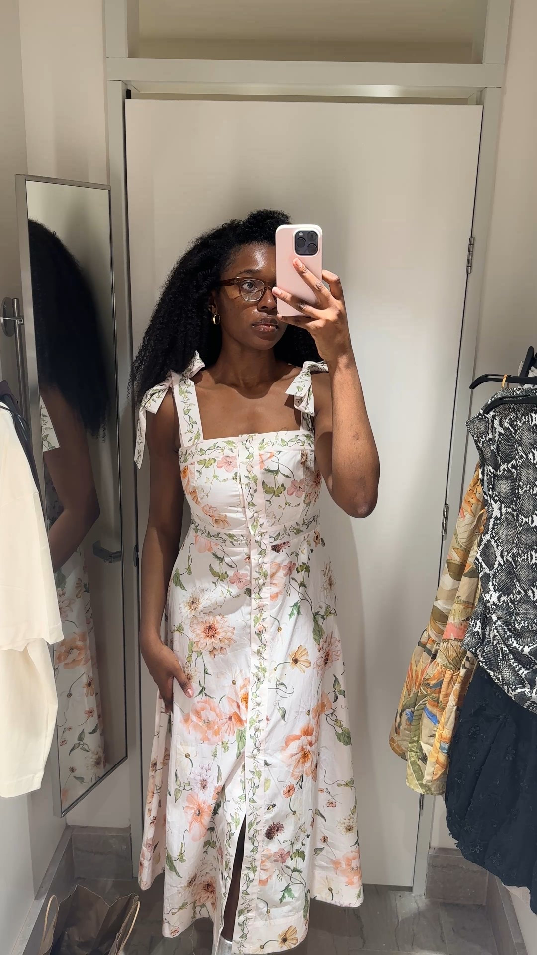 She’s currently out of stock online but check your local H&M stores! Wearing a size M here