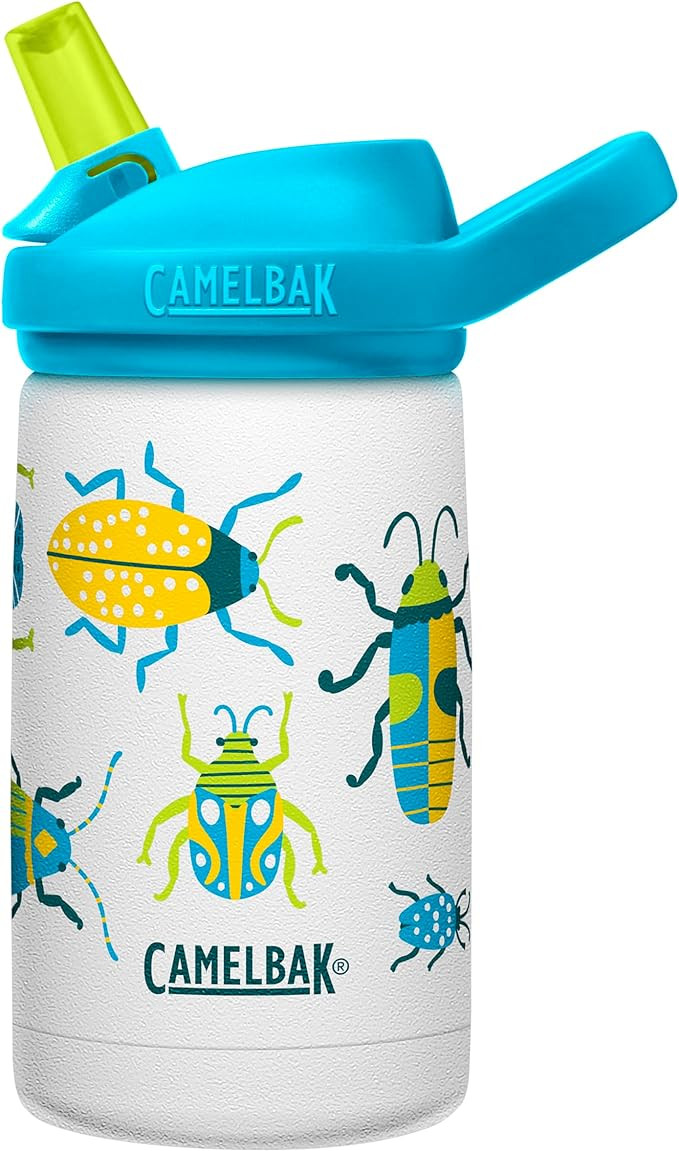 CamelBak eddy+ Kids Water Bottle with Straw, Insulated Stainless Steel - Leak-Proof when Closed | Amazon (US)