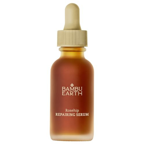 Bambu Earth Rosehip Repairing Face Serum - Facial Hydration and Face Moisturizer Rich in Vitamins - Nourishes Skin, Boosts Radiance and Restores Clarity for Sensitive Skin - Daily Skincare - 1 Fl oz | Amazon (US)