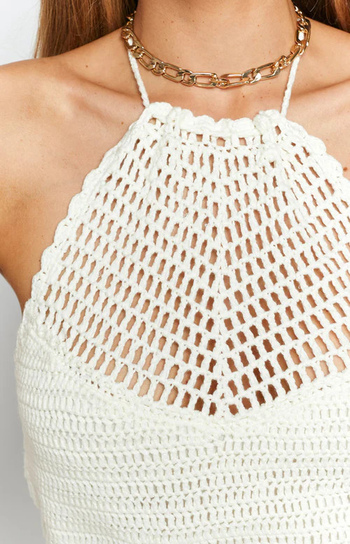 Zola Crochet Dress White | Beginning Boutique (AU)