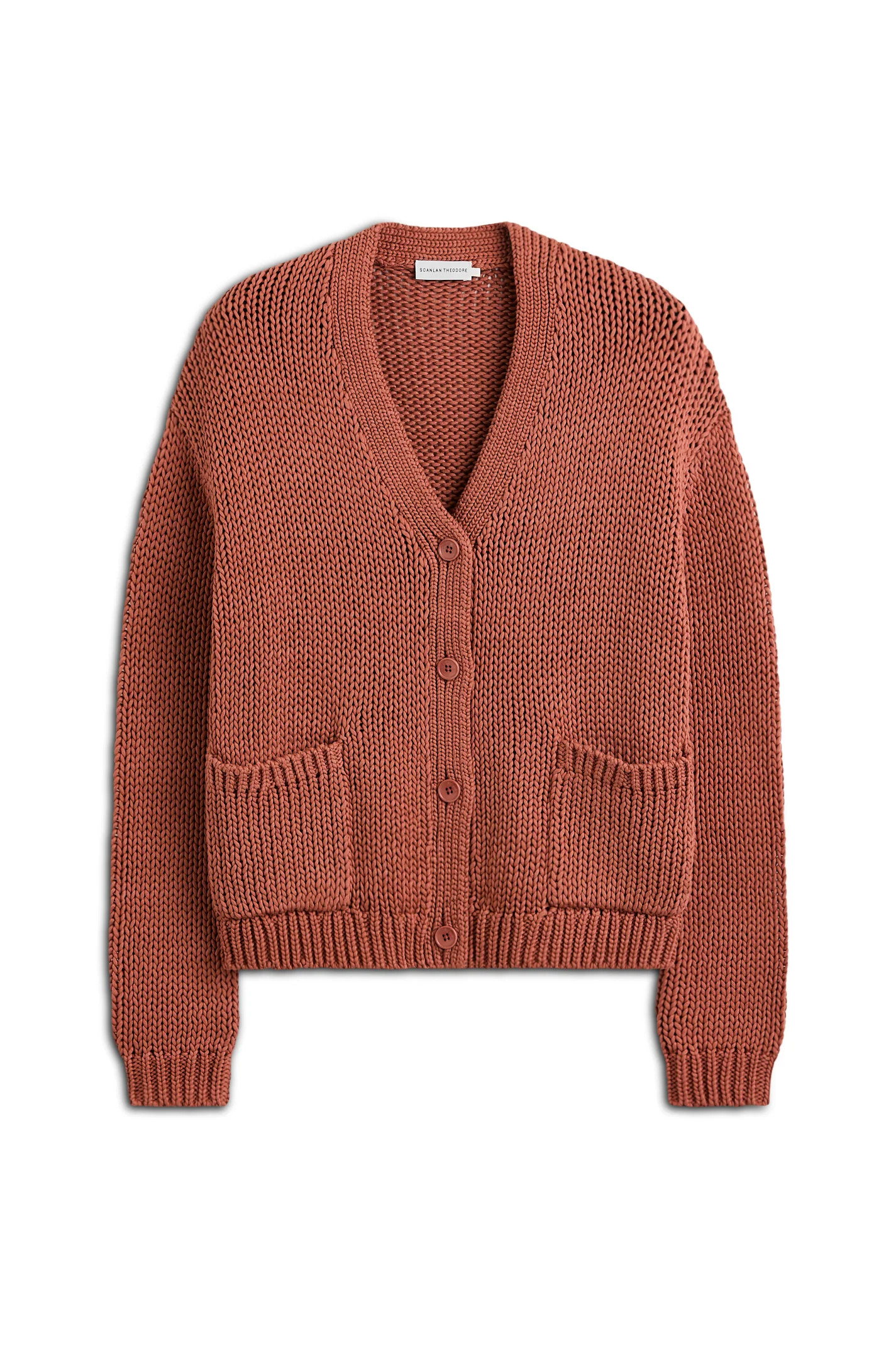 ITALIAN COTTON CARDIGAN - SIENNA - Scanlan Theodore | Scanlan Theodore AU
